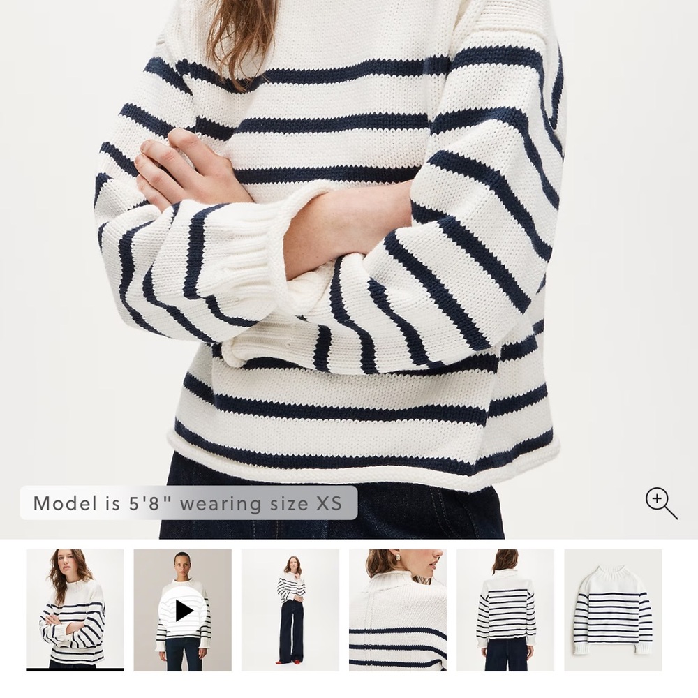 J.Crew Striped Rollneck Sweater - Picture 8 of 10